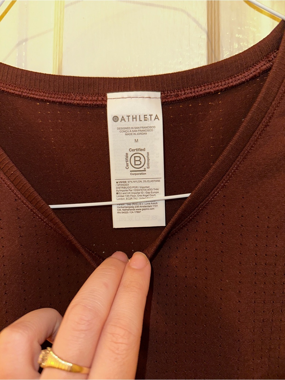 Athleta Chocolate Brown Ribbed Performance Tank - Picture 4 of 5